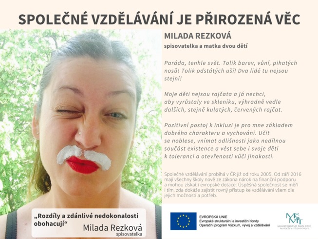 Společné vzdělávání je přirozená věc: M. Rezková